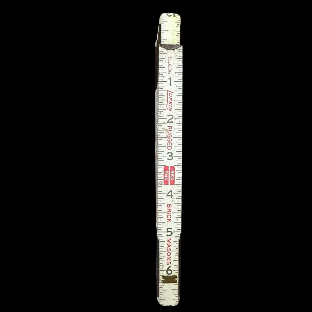 Lufkin 6' Wood Folding Brick Mason's Rule Measure 72